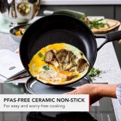 סט מחבתות 20 + 24 + 28 ס"מ KitchenAid 